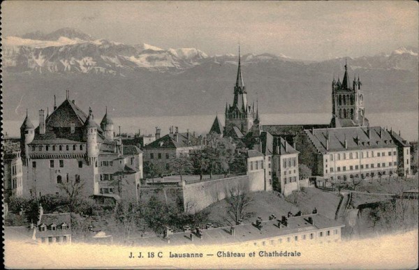 Lausanne - Chateau et Chathédrale Vorderseite