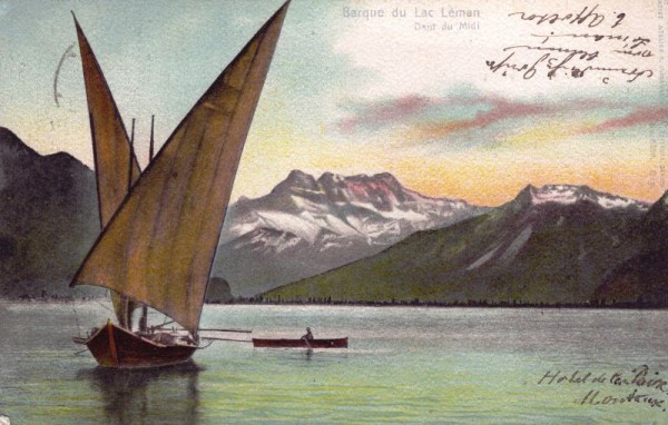 Barque du Lac Léman - Dent du Midi