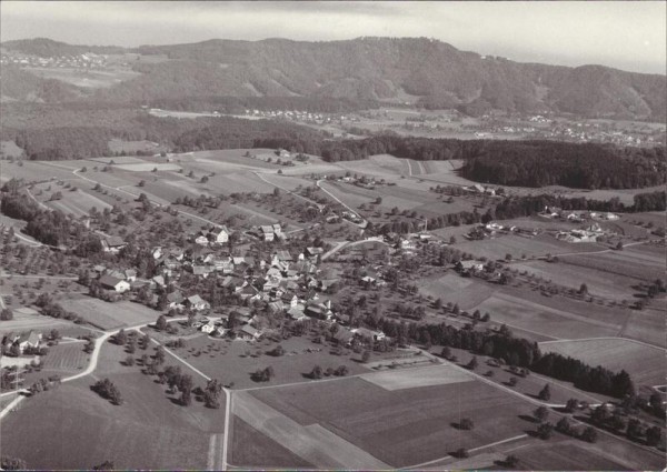 Aesch bei Birmensdorf,  Flugaufnahme Vorderseite