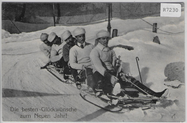 Sports d'Hiver Wintersport - Bobsleigh - Die besten Glückwünsche zum Neuen Jahr!