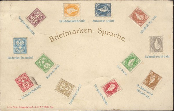 Briefmarken-Sprache