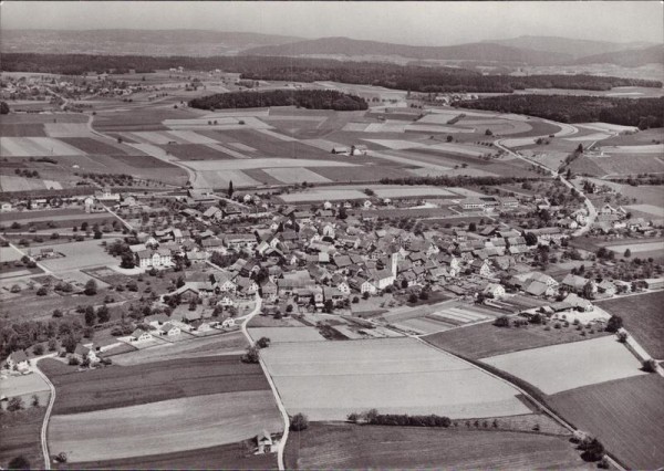 Ossingen, Flugaufnahme Vorderseite