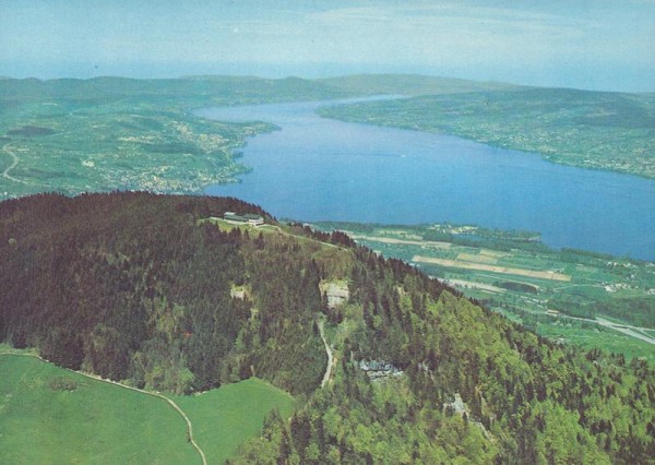 Berggasthaus Etzel-Kulm  -  Flugaufnahmen Vorderseite