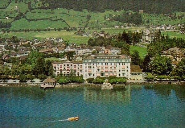 Hotel Waldstätterhof, Brunnen - Flugaufnahmen Vorderseite