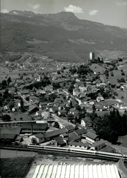 Sargans-Flugaufnahme Vorderseite