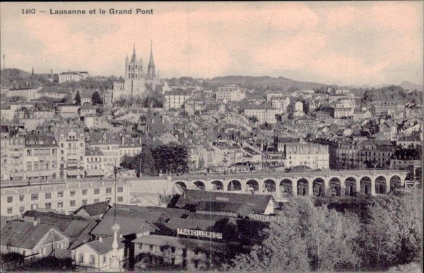 Lausanne et le Grand Pont Vorderseite