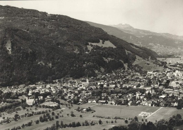 7310 Bad Ragaz SG, Evang. Kirche + St. Pankraz Vorderseite