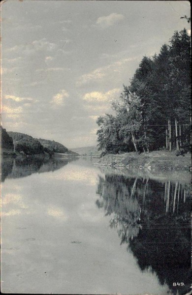 unbekannte Flusslandschaft Vorderseite