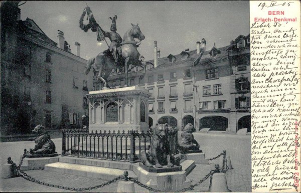 Bern, Erlach-Denkmal Vorderseite