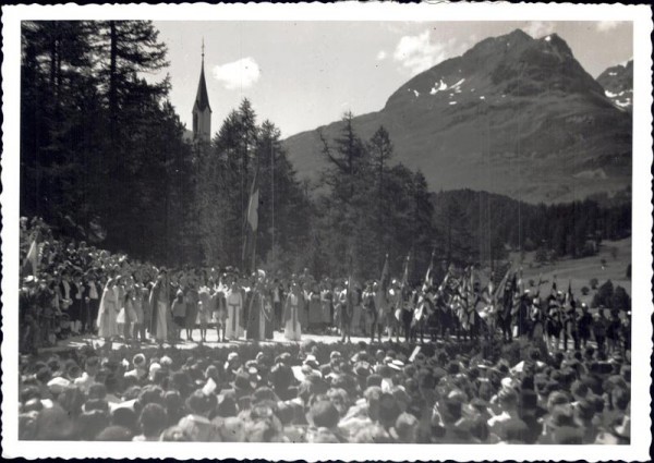 Schlussakt Calvenfeier St.  Moritz 1941 Vorderseite