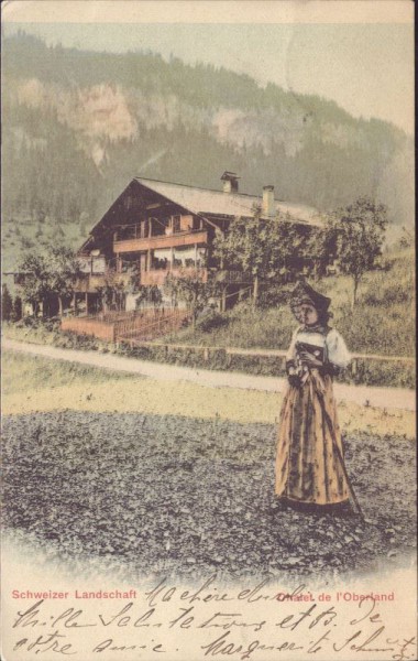 Schweizer Landschaft - Chalet de l'Oberland