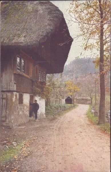 Vor dem Haus