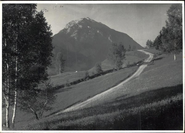 unbekannter Weg in Graubünden Vorderseite