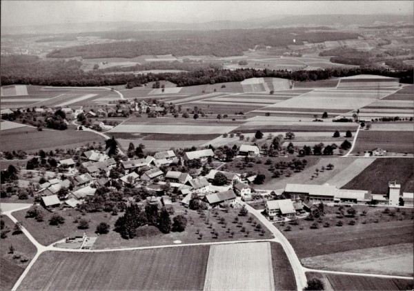 Oberwil, Niederwil, Flugaufnahme Vorderseite