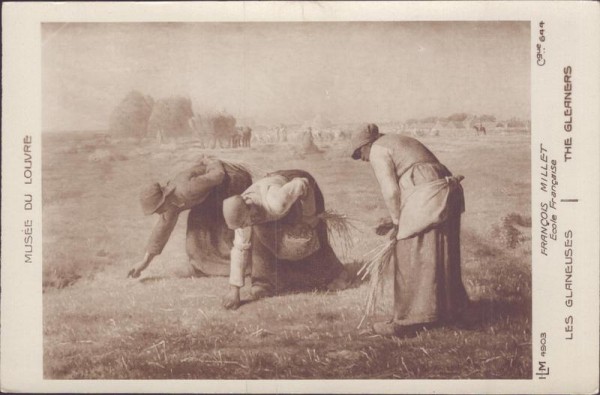 Les Glaneuses, Millet Vorderseite