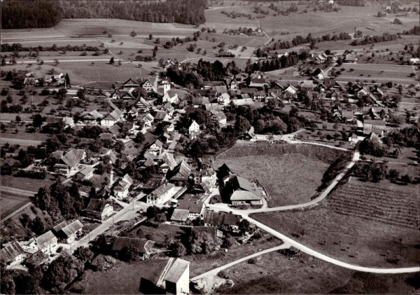 Maschwanden,  Flugaufnahme Vorderseite