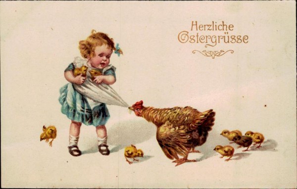 Herzliche Ostergrüsse Vorderseite