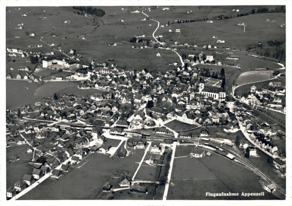 Flugaufnahme Appenzell Vorderseite