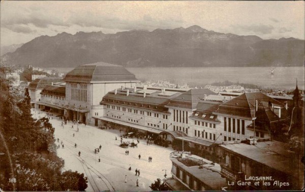 Lausanne/La Gare et les Alpes Vorderseite