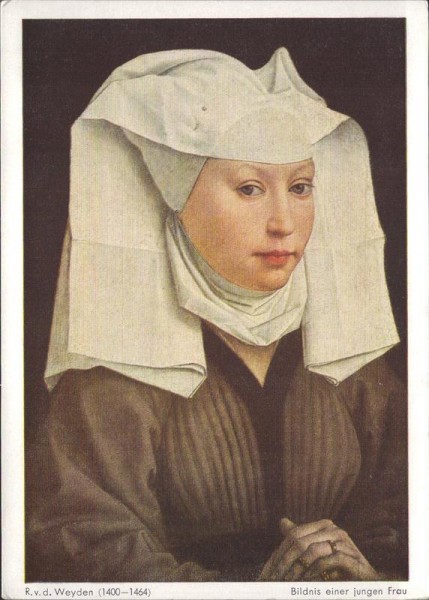 R.v.d. Weyden, Bildnis einer jungen Frau Vorderseite