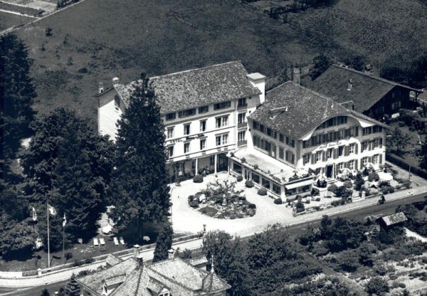 Hotel Beau-Site, Interlaken  -  Flugaufnahmen Vorderseite