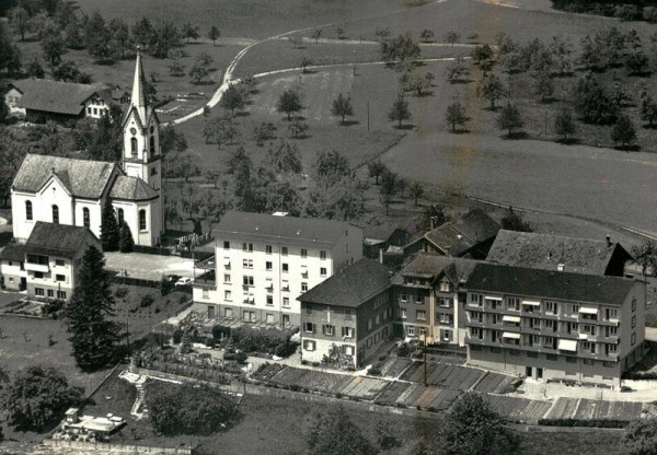 Kurhaus "Marienburg", St.Pelagiberg TG - Flugaufnahmen Vorderseite