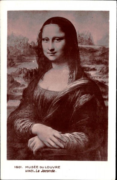 La Joconde, Mona Lisa, Louvre Vorderseite