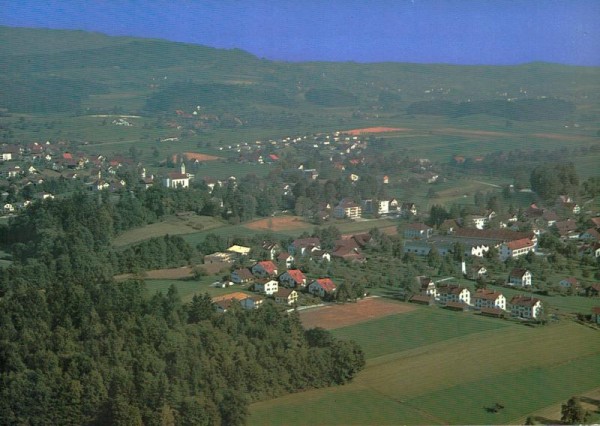 Obfelden ZH  -  Flugaufnahmen Vorderseite