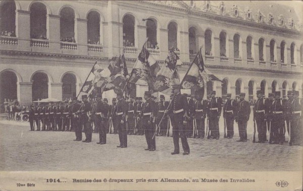 Remise des 6 drapeaux pris... Vorderseite