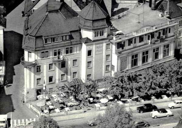 Hotel Post, Rapperswil SG - Flugaufnahmen Vorderseite