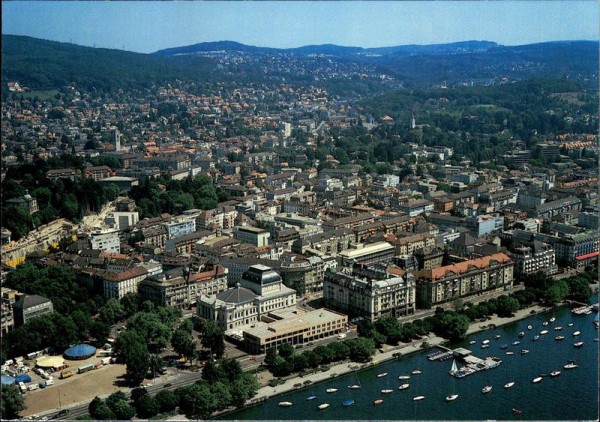 Zürich, Hotel Opera, Flugaufnahme Vorderseite