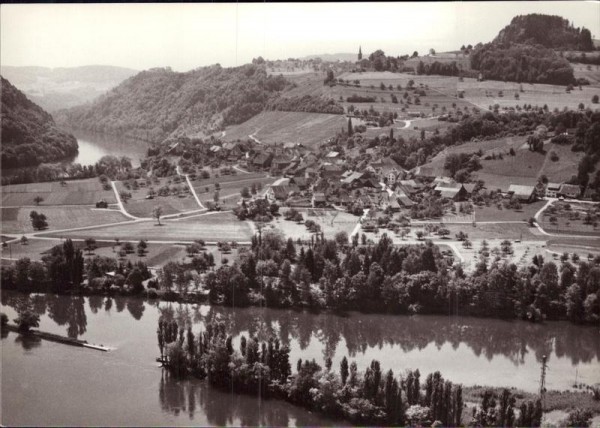 Rüdlingen,  Flugaufnahme Vorderseite