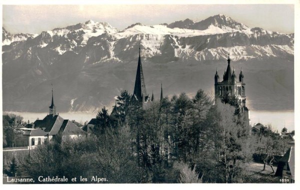 Lausanne, Cathédrale et les Alpes Vorderseite