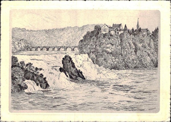 Rheinfälle bei Schaffhausen Vorderseite