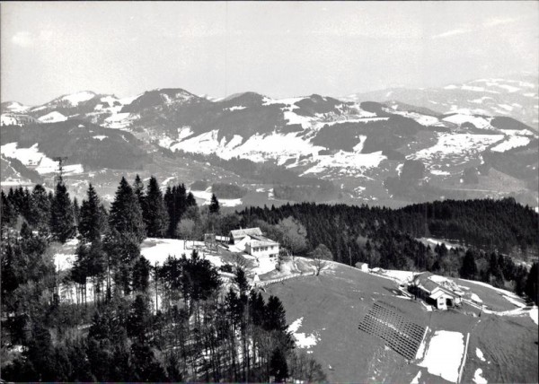 Bachtel-Kulm ,Gasthaus,  Flugaufnahme Vorderseite