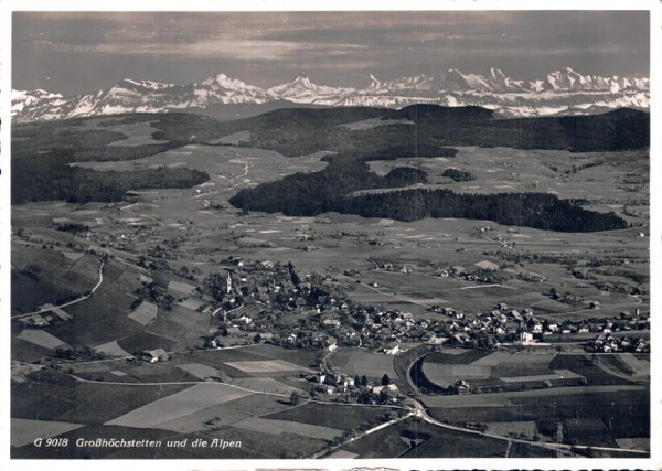 Grosshöchstetten und die Alpen Vorderseite