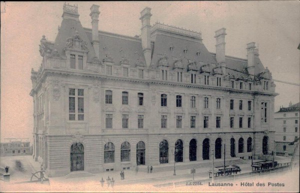 Lausanne - Hotel des Postes Vorderseite