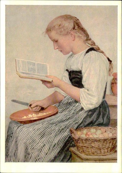 Albert Anker/Das Kochbuch Vorderseite