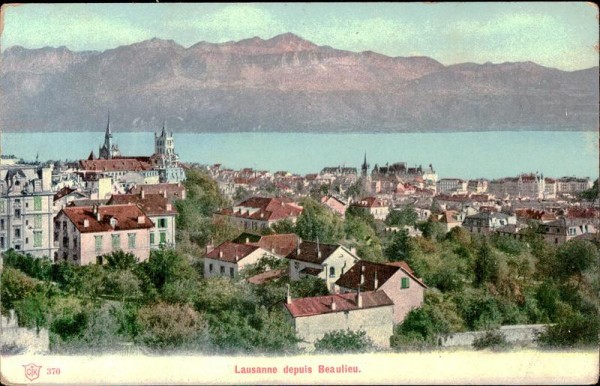 Lausanne depuis Beaulieu Vorderseite