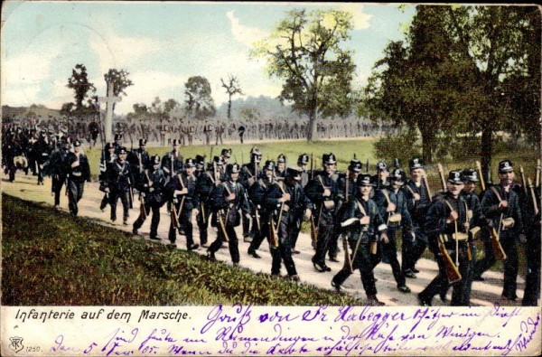 Infanterie auf dem Marsche