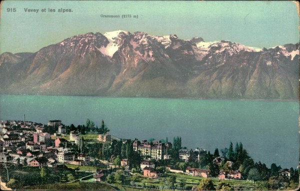 Vevey et les alpes Vorderseite