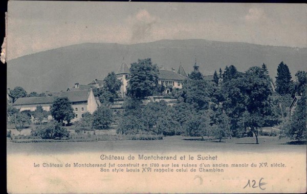 Château Montcherand et le Suchet. Vorderseite