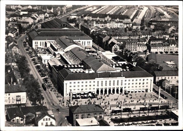 Basel, Mustermesse, Offizielle Postkarte Vorderseite