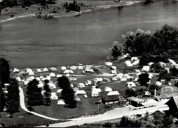 Wagenhausen, Camping, Flugaufnahme Vorderseite