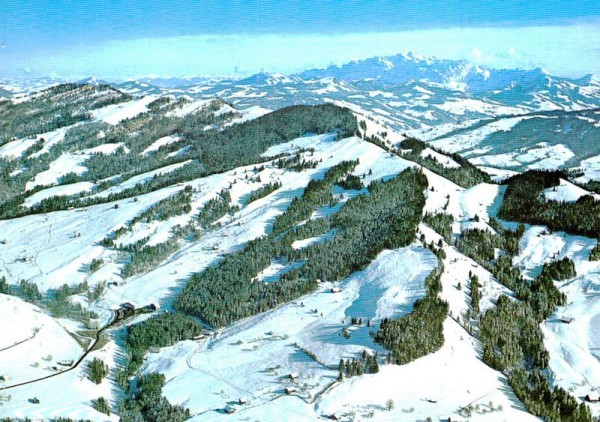 Skigebiet Atzemänningen, Goldingen - Flugaufnahmen Vorderseite