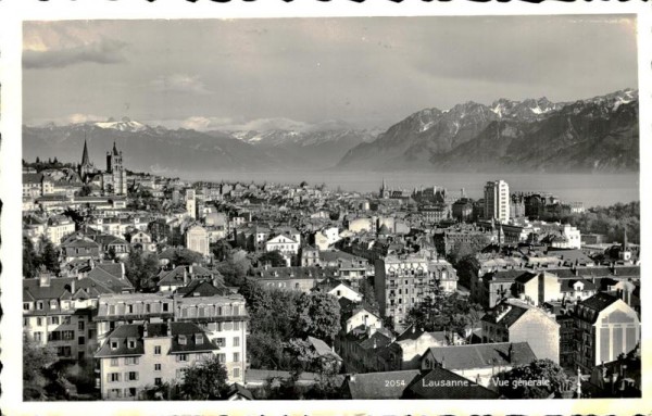 Vue générale, Lausanne Vorderseite