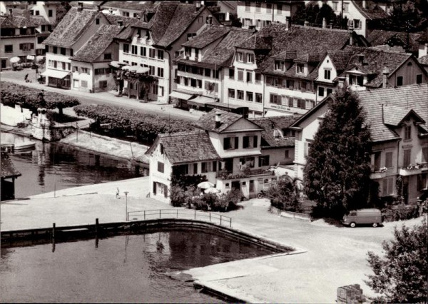 Stäfa, Hotel Sonne, Flugaufnahme Vorderseite