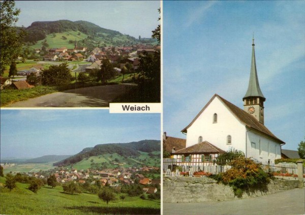 Weiach,  Flugaufnahme Vorderseite