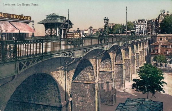 Lausanne, Le Grand Pont Vorderseite