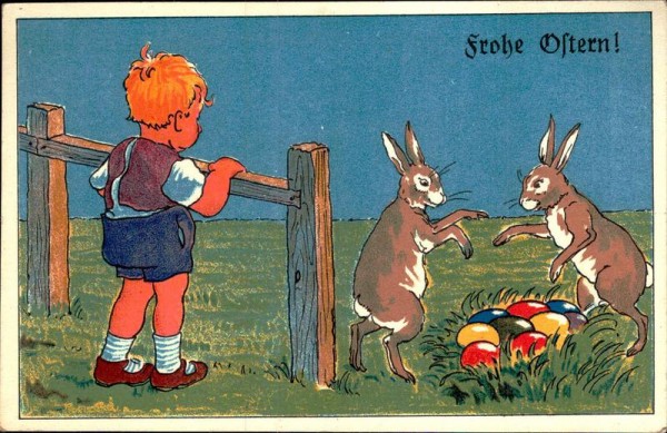 frohe Ostern Vorderseite